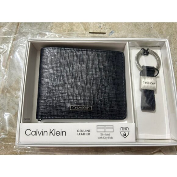 Calvin Klein Men's Wallet Sets-Minimalist Card Cases, Bifold Wallets - Picture 2 of 12